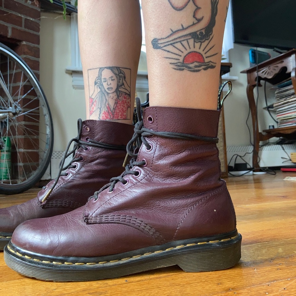 Dr Martens Vegan 1460 Purple boots